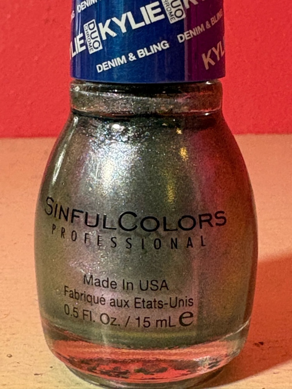 Kylie Jenner Sinful Colors Iridescent Green Shimmer Polish Kleopatra Bling KUWTK